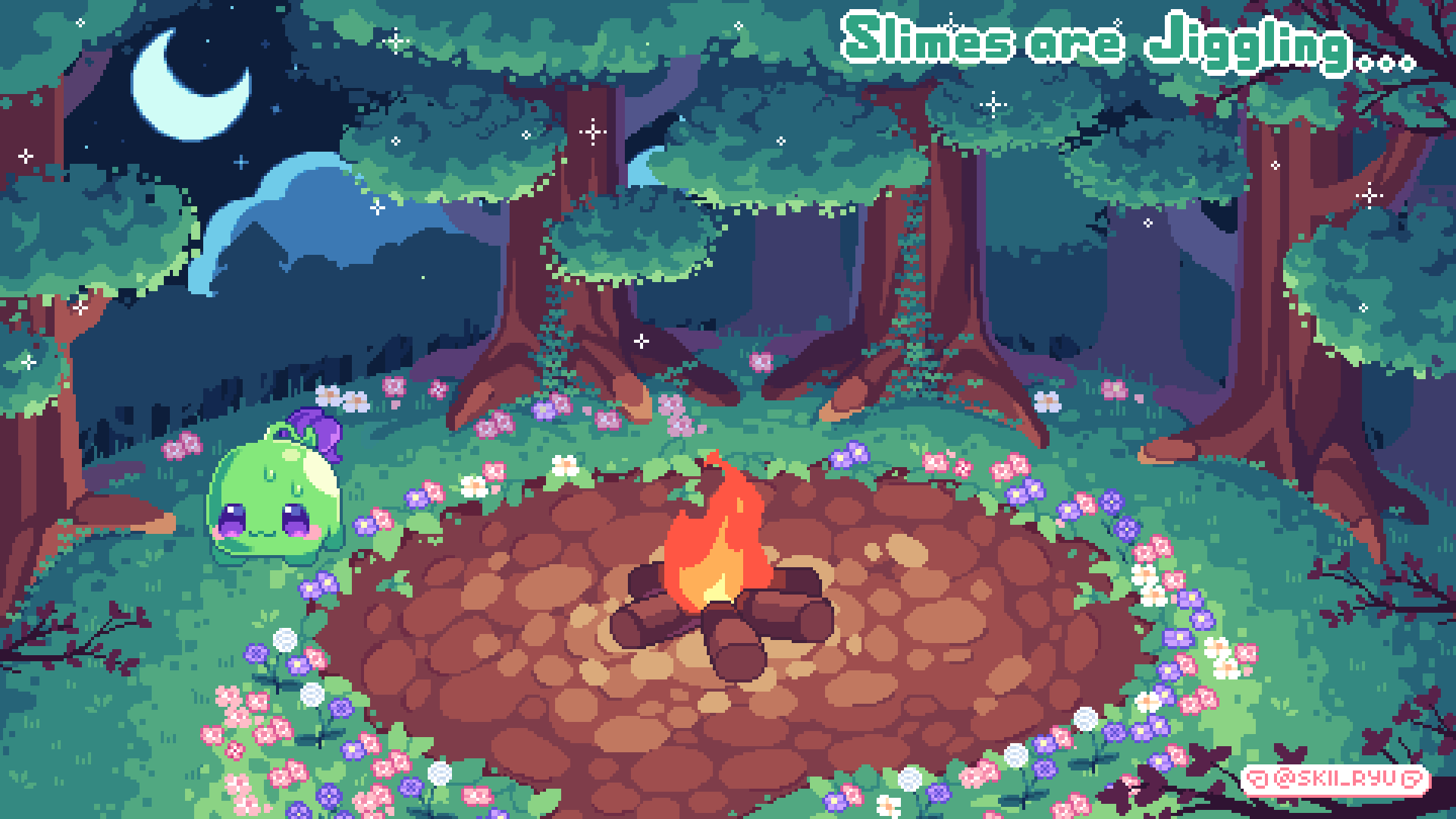 &quot;Starting Soon&quot; scene for streamer Suika