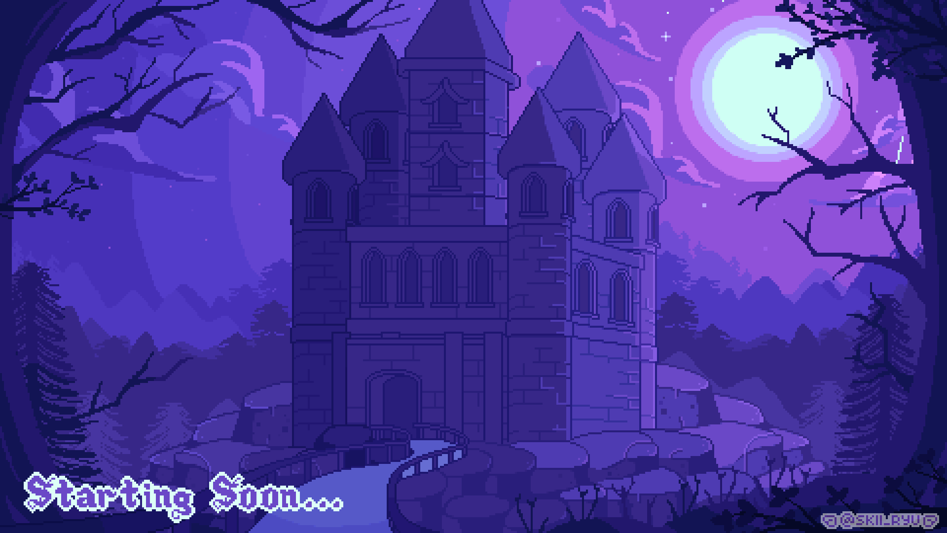 &quot;Starting Soon&quot; scene for streamer Sarzac